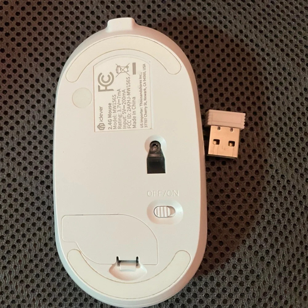 IClever Wireless Keyboard and Mouse Combo - Silver and White